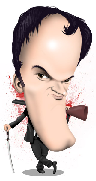 Quentin Tarantino caricature