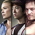 Laurie Holden, Steven Yeun, and Norman Reedus