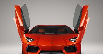 2011 Lamborghini Aventador open doors