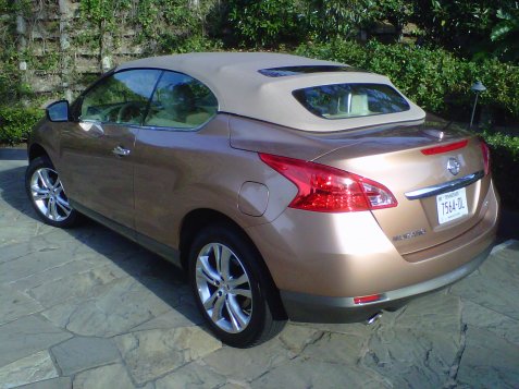 2011 Nissan Murano CrossCabriolet gold rear view