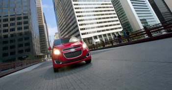 2013 Chevy Spark on the road
