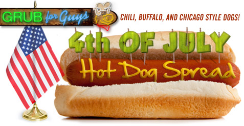 Fourth of July Hot Dog Spread