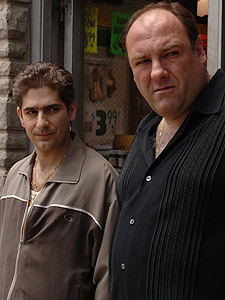 Michael Imperioli with James Gandolfini in The Sopranos