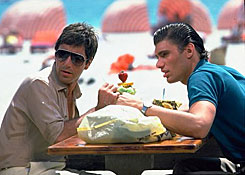 Steven Bauer with Al Pacino in Scarface